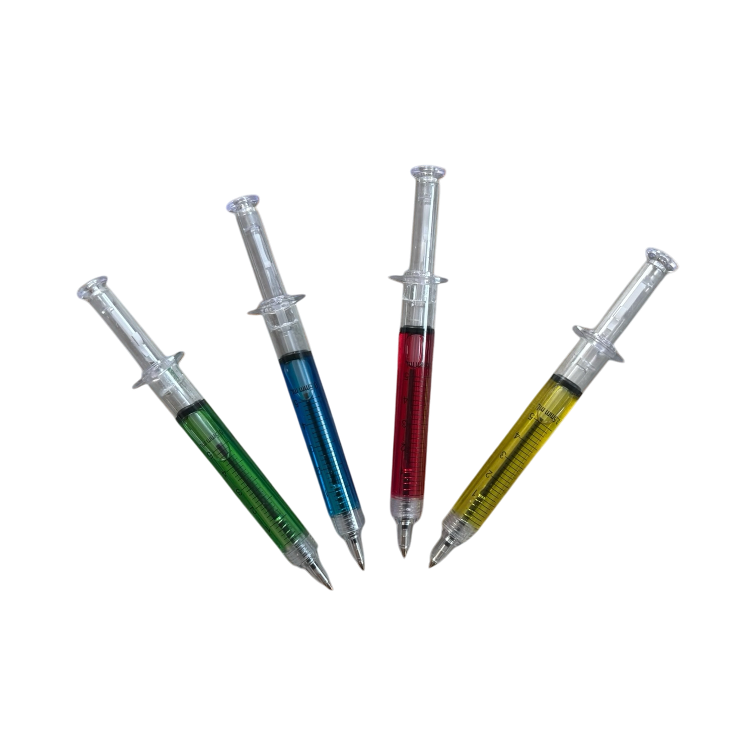 Pen-shaped syringes