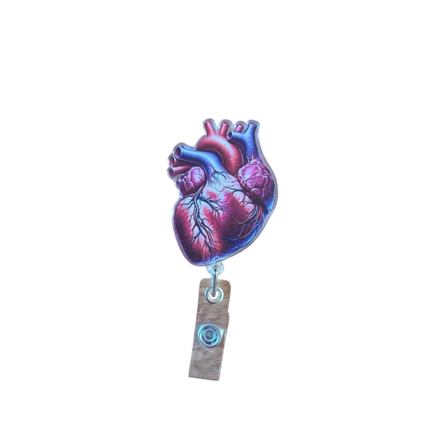 Anatomical heart badge reel