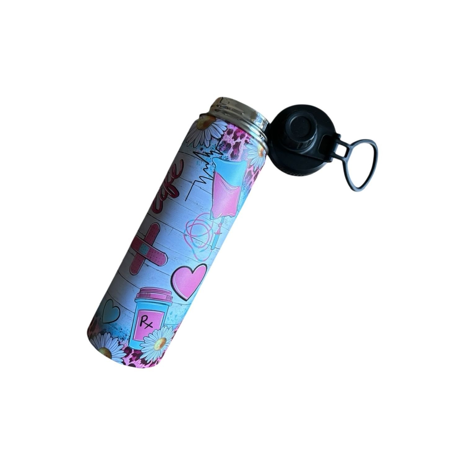 Water Bottle – White Metal