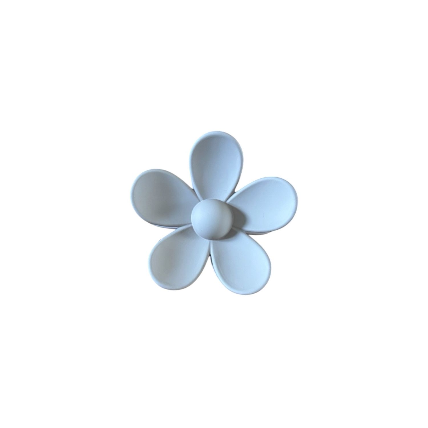 🌸 White Flower Hair Clip
