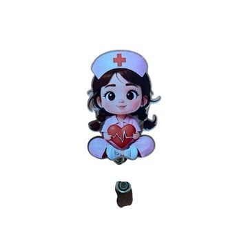 Nurse Badge Holder with Heart