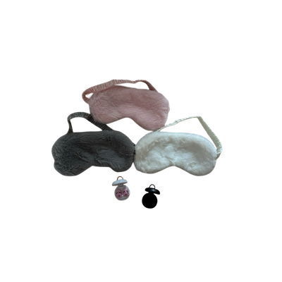 Pack relaxation – coussin, masque de sommeil et bouchons d’oreilles pour un repos optimal