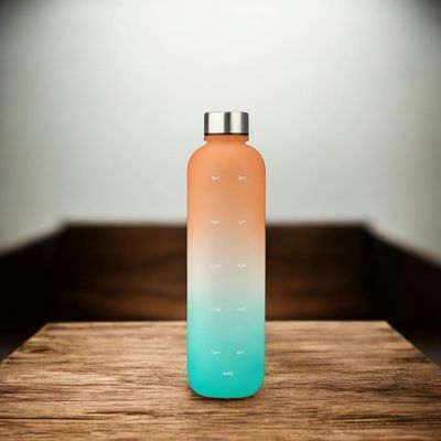 Drinkfles oranje-blauw