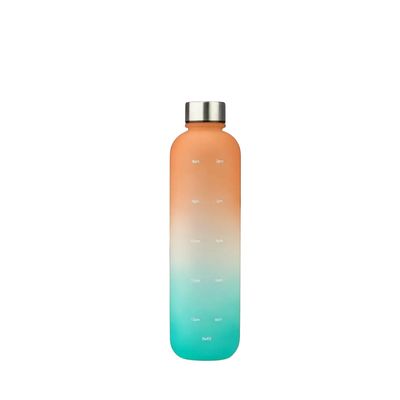 Orange and green water bottle