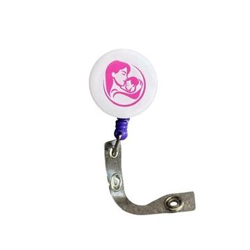 Badge Holder “Mom &amp; Baby Rose”