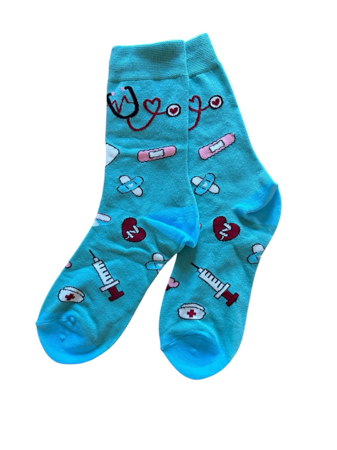 Green compression stockings