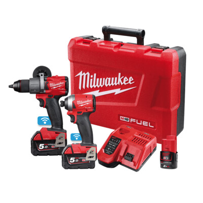 Milwaukee Hex Impact Driver and Hammer Drill 2 Piece Kit