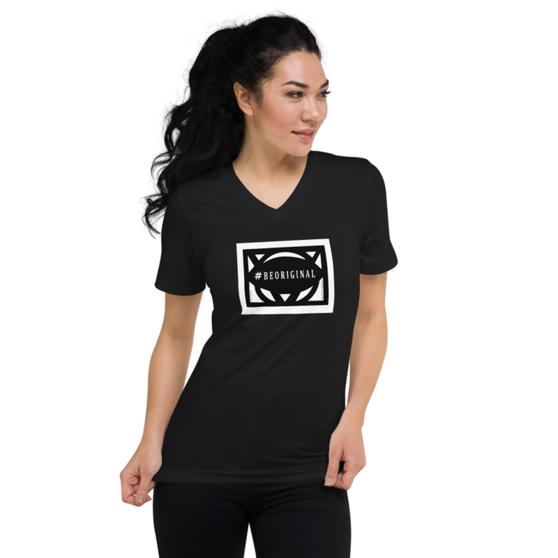 #BEORIGINAL Unisex V-Neck T-Shirt #BEORIGINAL Unisex V-Neck T-Shirt