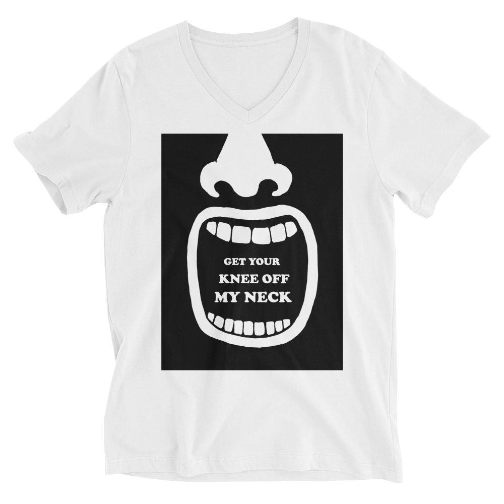 Get Your Knee Off My Neck V-Neck T-Shirt Get Your Knee Off My Neck V-Neck T-Shirt