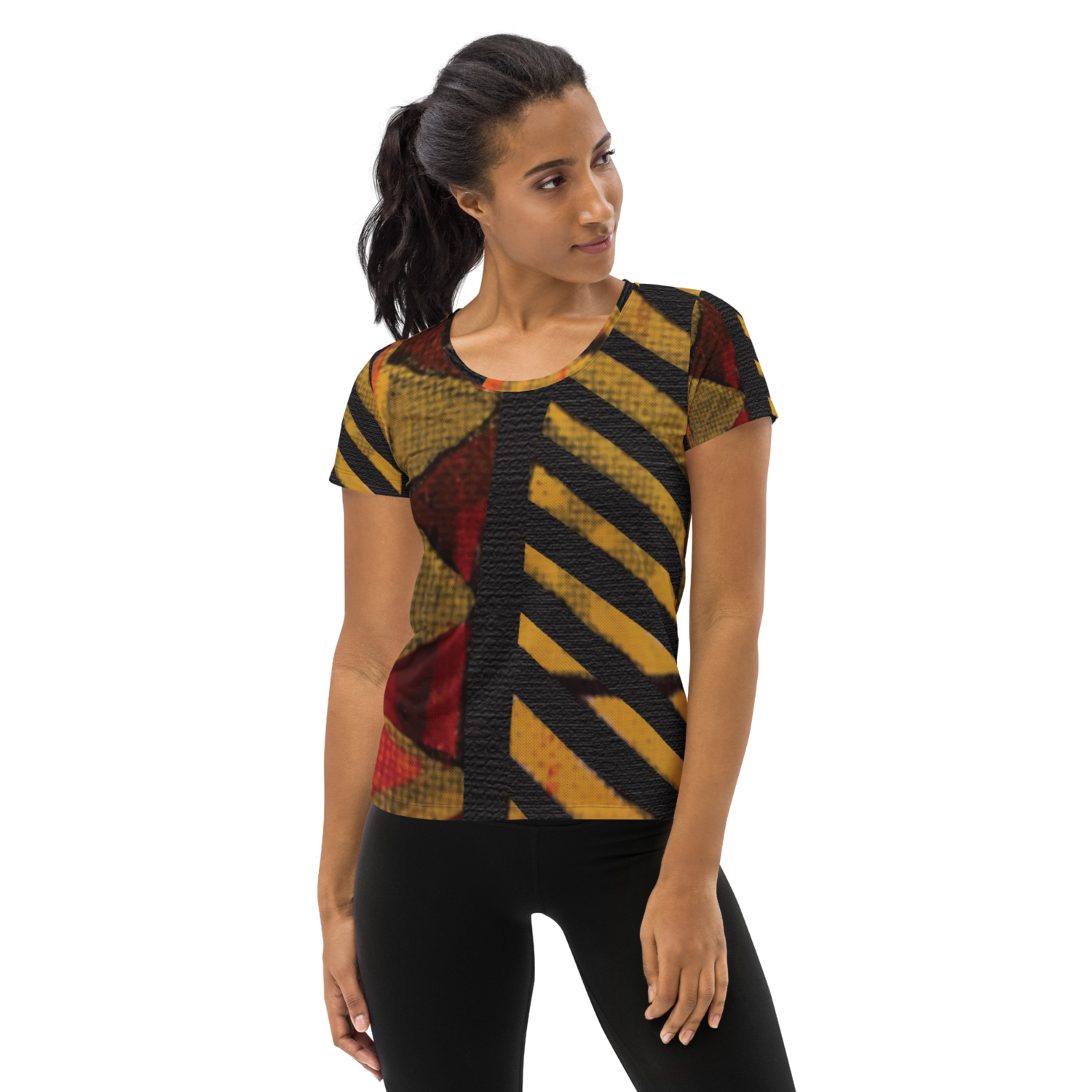 Africa Abstract #3 Women's Athletic T-shirt