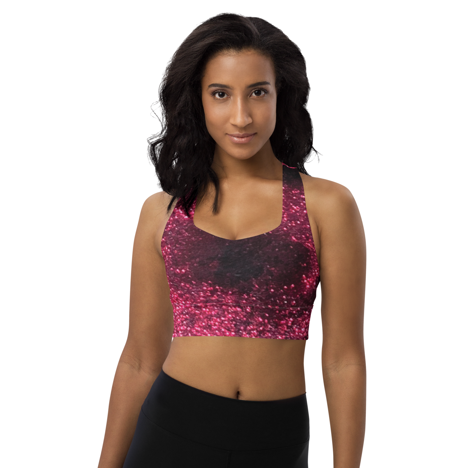 Starry Night Recycled Longline sports bra