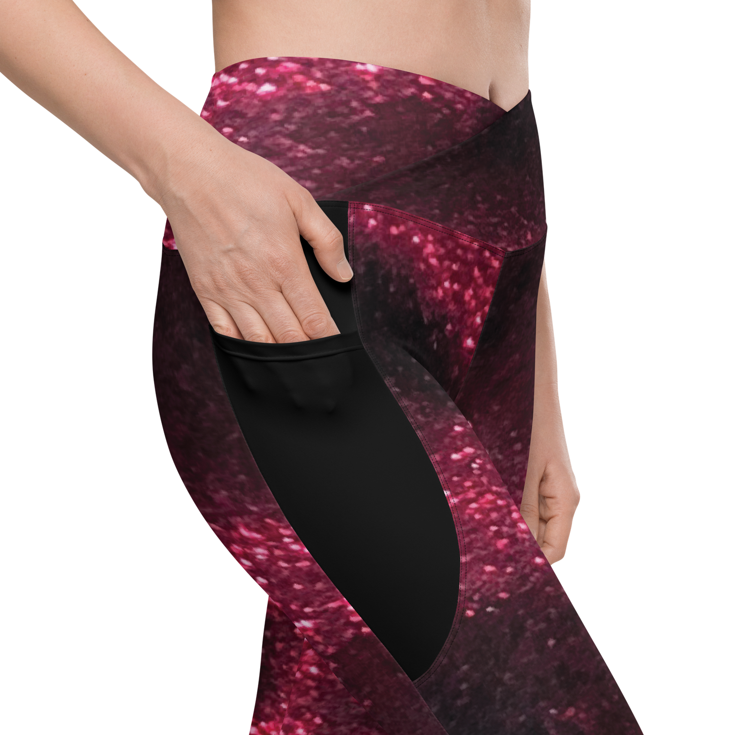 Starry Night Crossover leggings with pockets