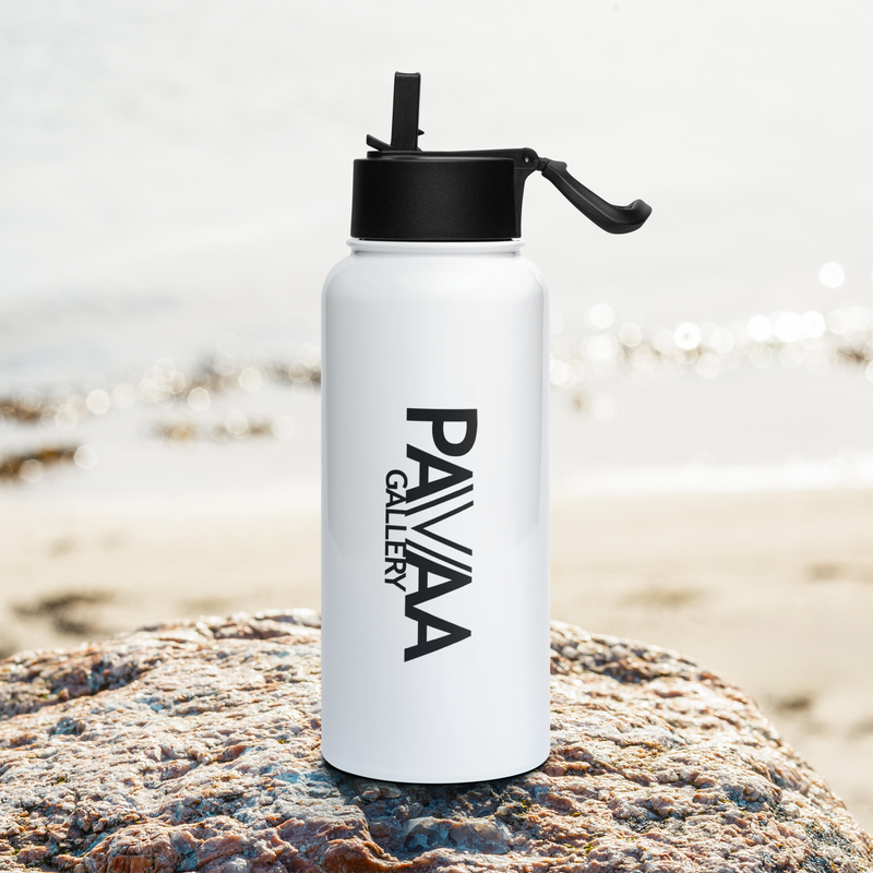PAVAA logo Stainless steel water bottle