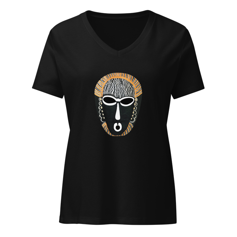 African Mask #3 Women’s v-neck t-shirt