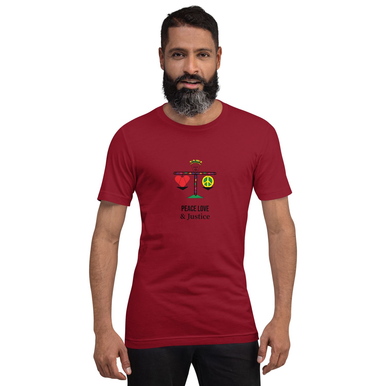 Peace Love &amp; Justice Unisex t-shirt