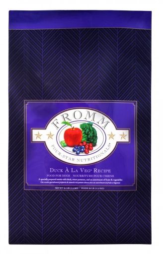 Fromm Four Star Duck a La Veg Recipe Dry Dog Food - 26 Lb Bag