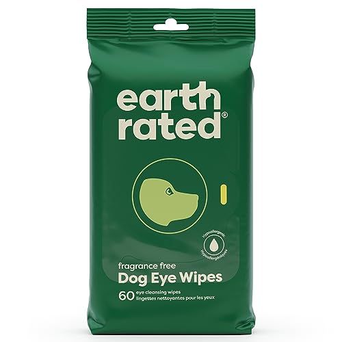 Earth Rated Dog Eye Wipes, Fragrance Free, 60 Count
