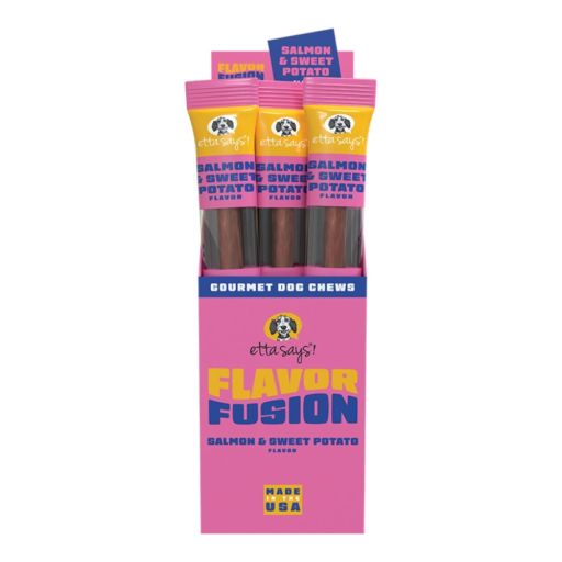 856595005308 1.75 oz Flavor Fusion Chew Salmon Dog Treat -