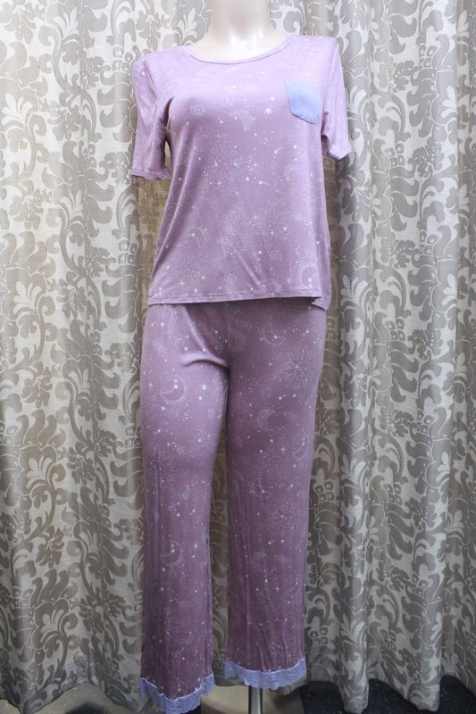 S Rayon PJ Set / Rose Galaxy