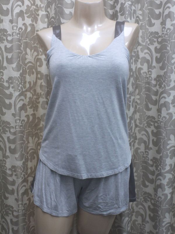 S6134LoungeTankandShortGrey