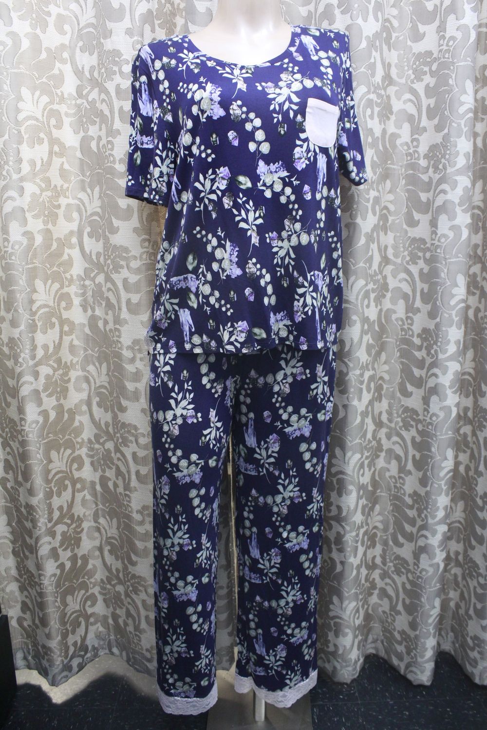 L Rayon PJ Set / Ink Crystals