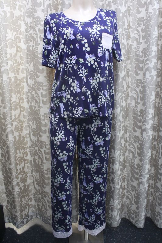 L Rayon PJ Set / Ink Crystals