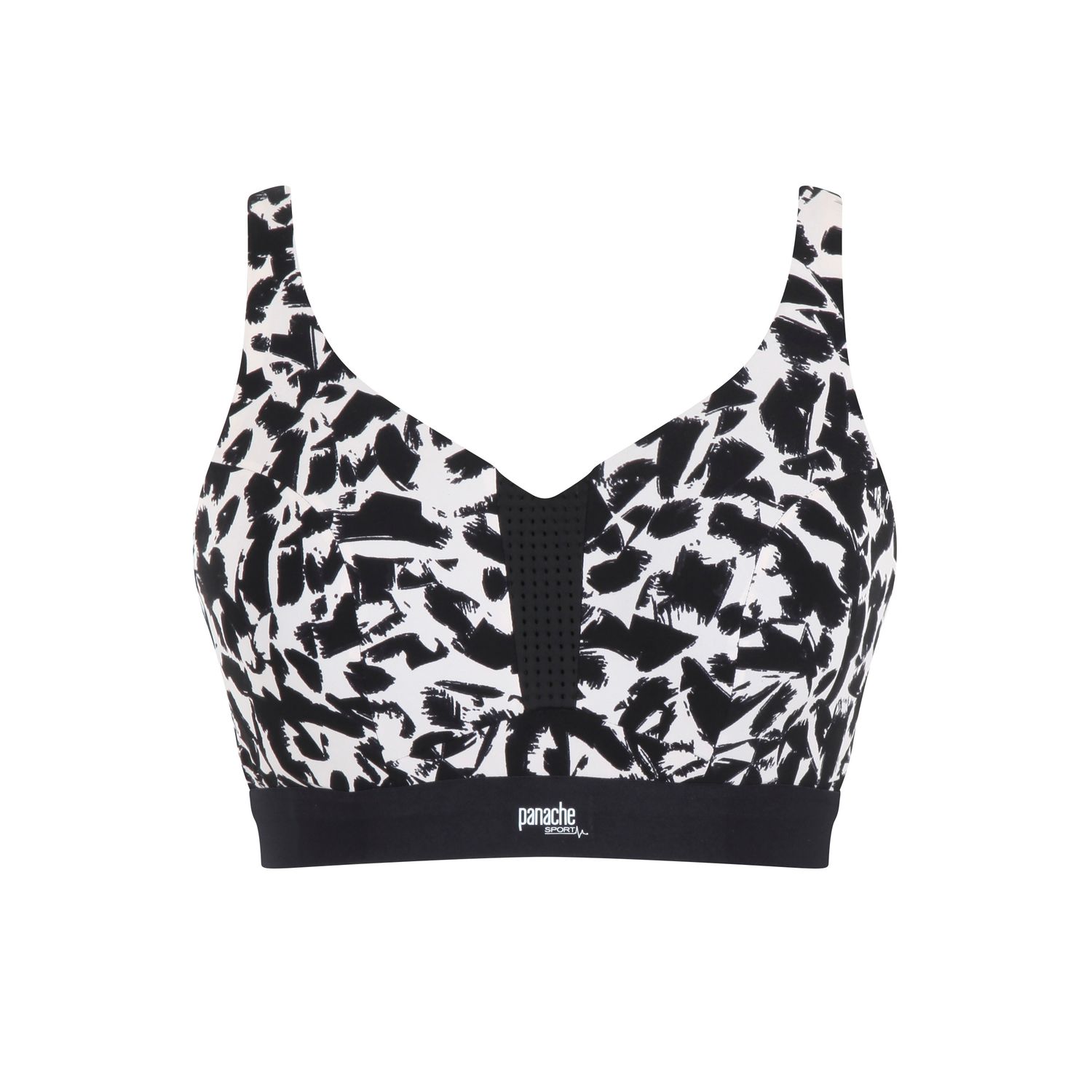 Non Padded Sports Bra / Mono Print