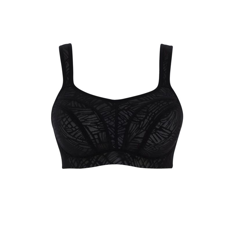 Wired Sports Bra / Black-Chalk