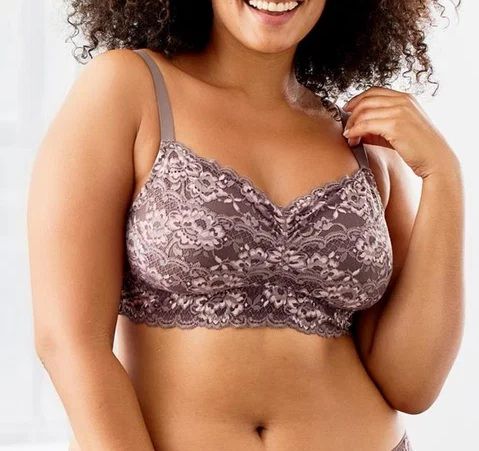Cup-Sized Lace Bralette / Almond Spice