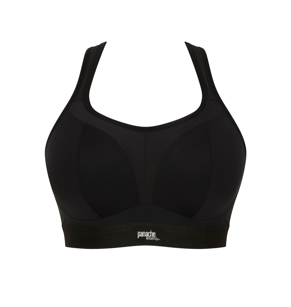 Non Wired Sports Bra / Black