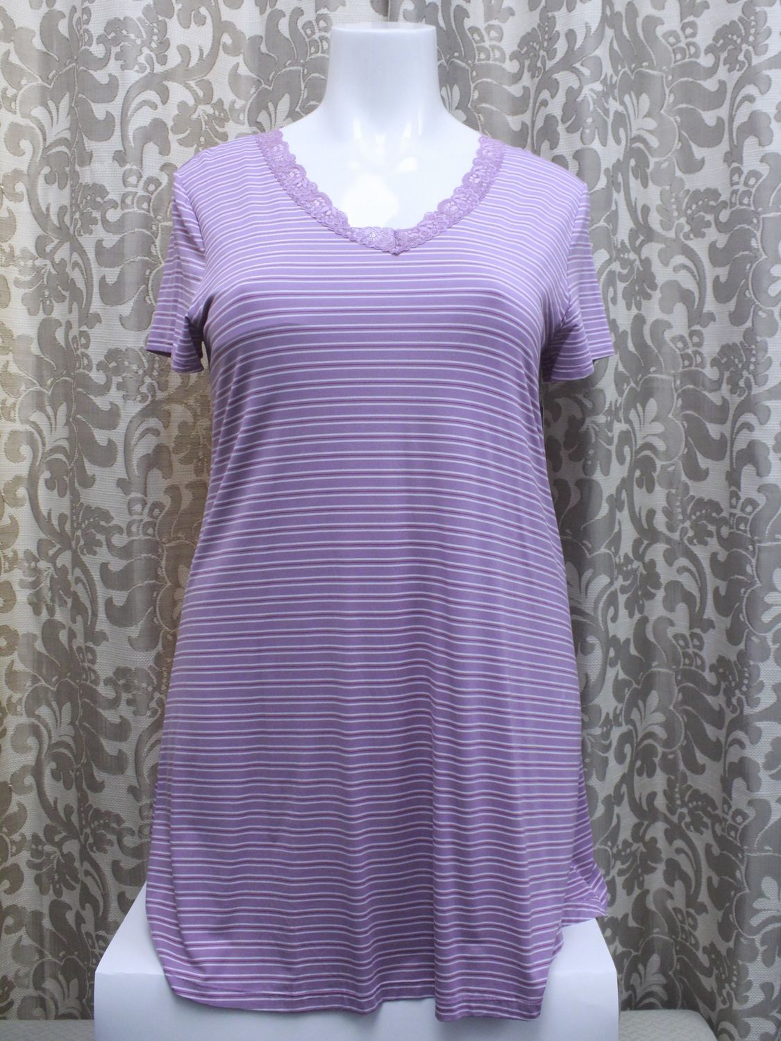 Nightshirt / Berry Stripe