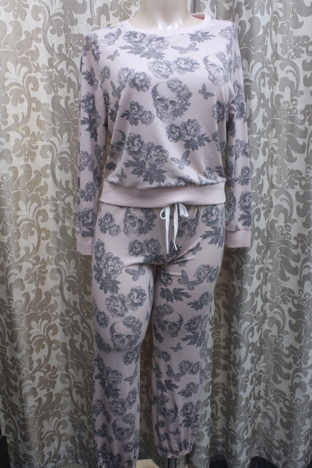 Star Seeker Long Lounge Set, Colour: Utopia Skulls, Size: XS