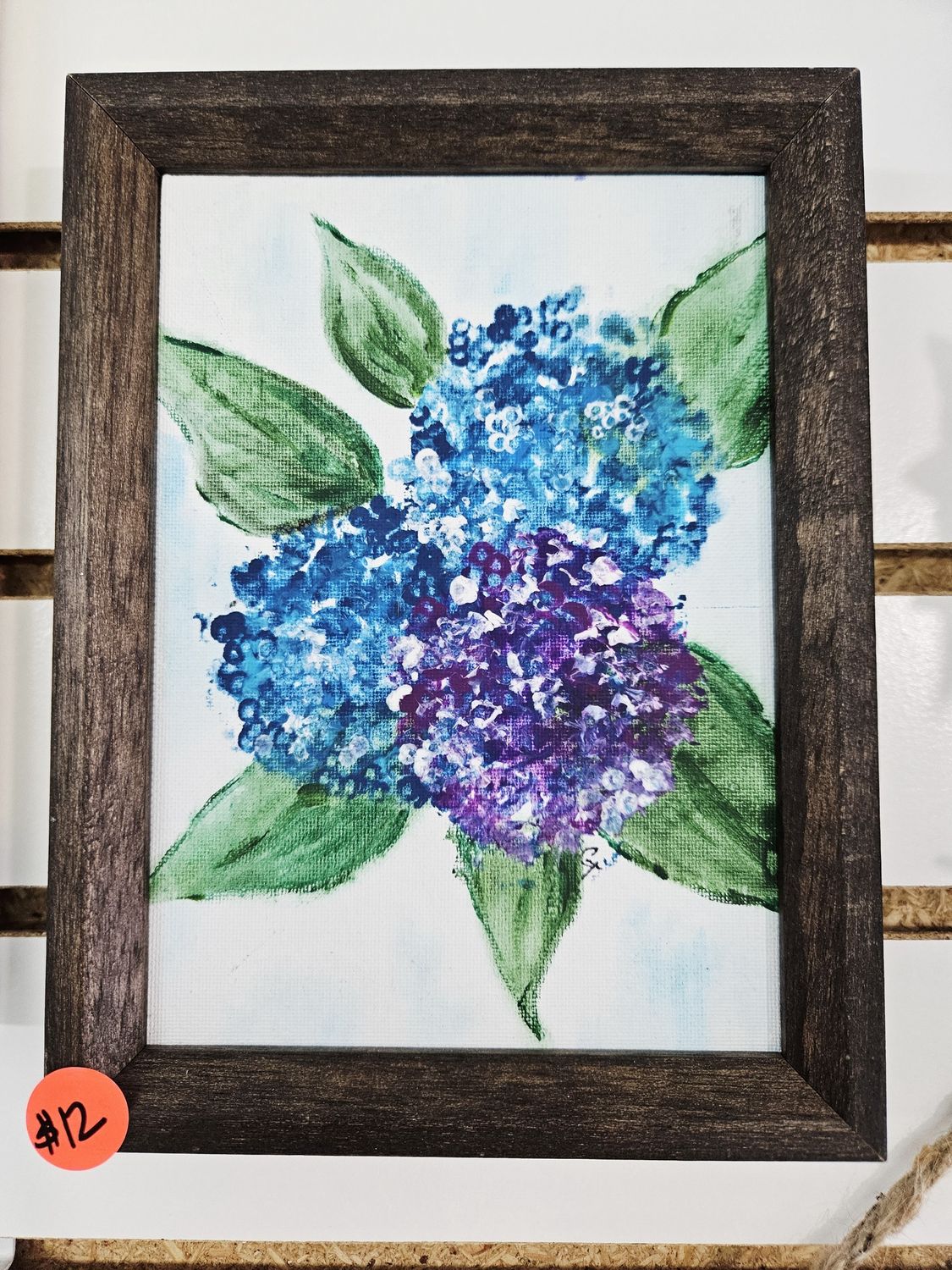 Blue/Purple Hydrangea Painting