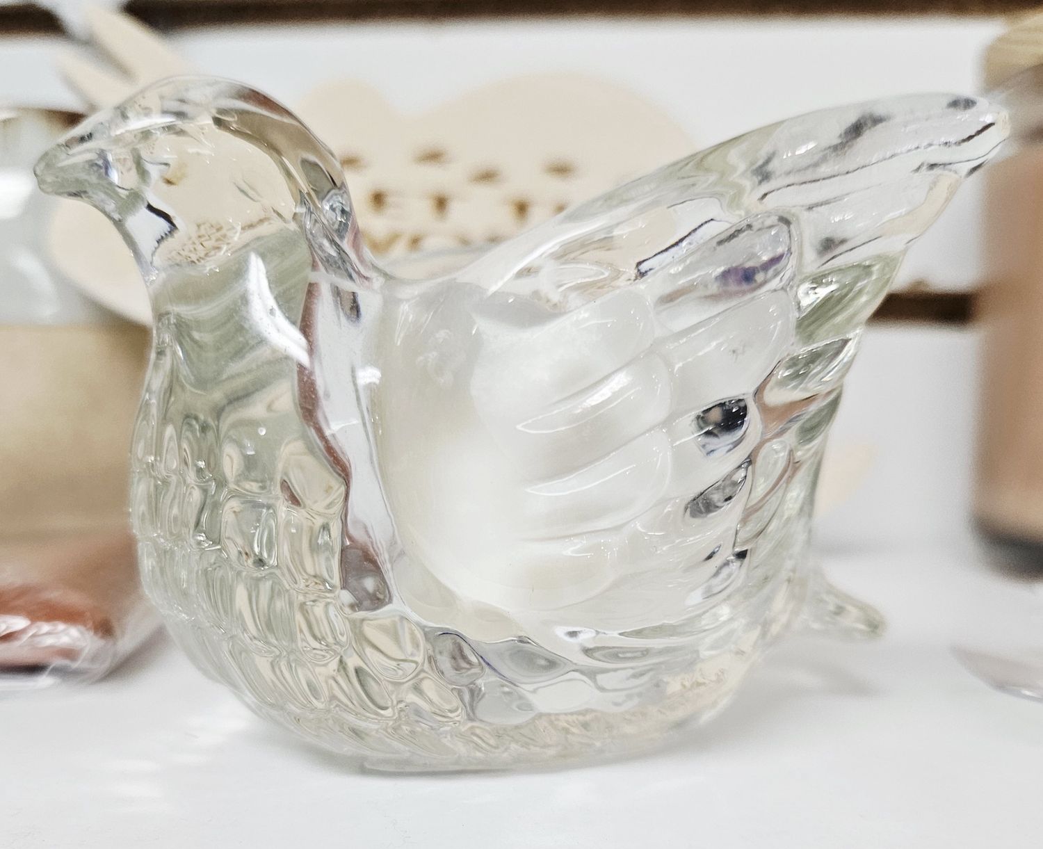 Glass Bird Candle