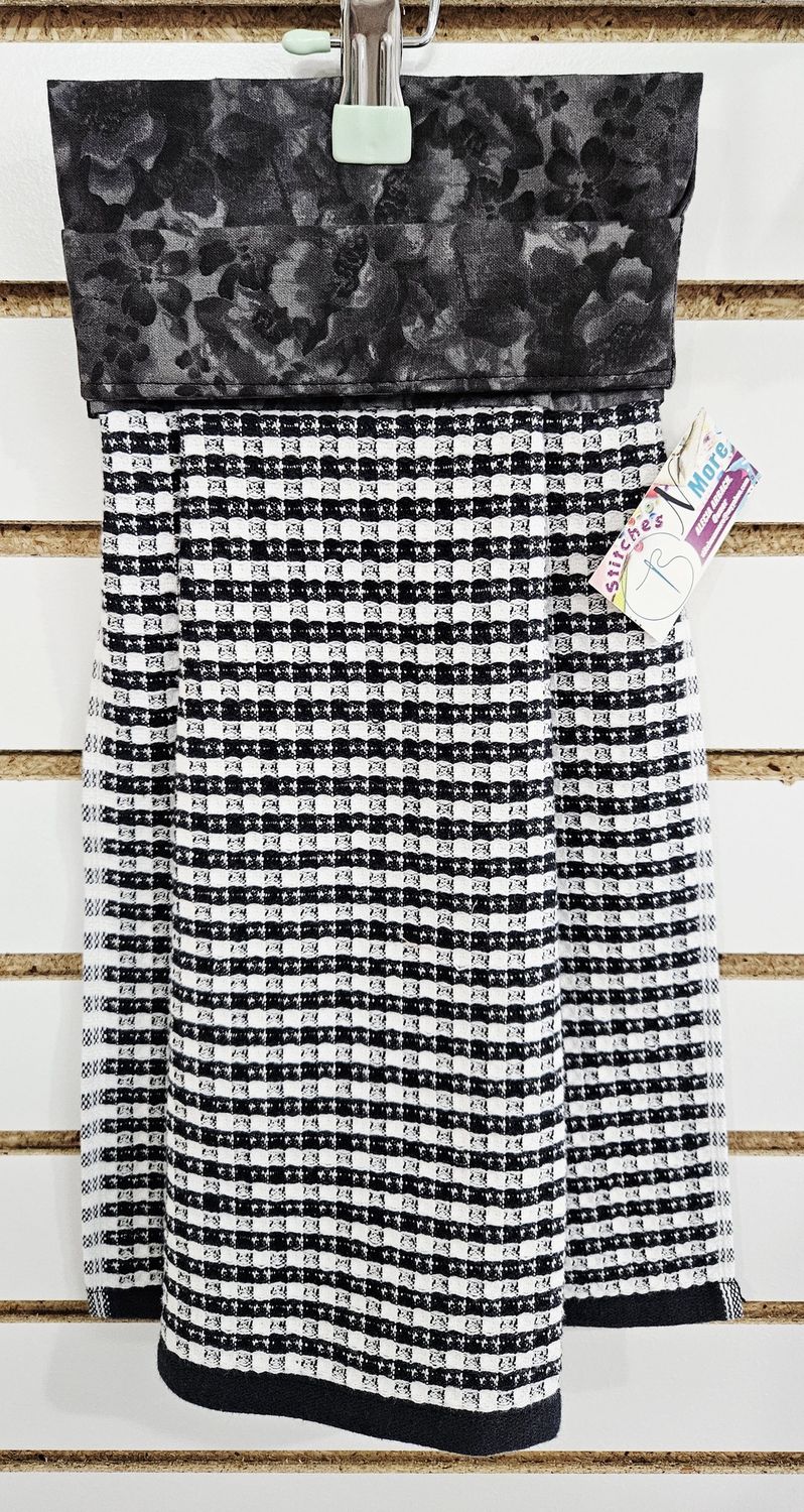 Black &amp; Grey with Black Checkered Towel