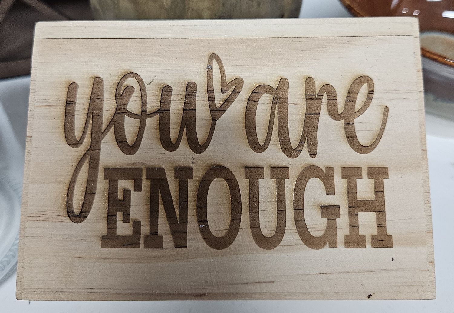 You are enough memory box