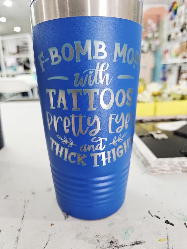 F Bomb Mom Tumbler