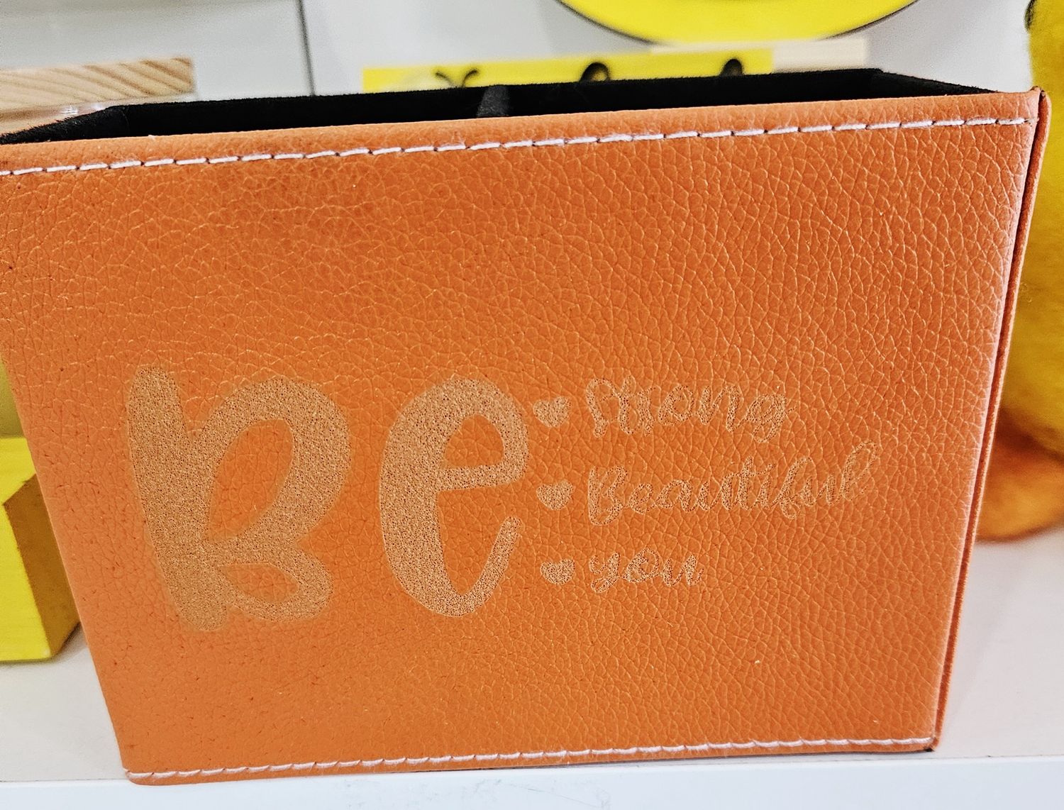 Orange Be… Engraved Pen Cup