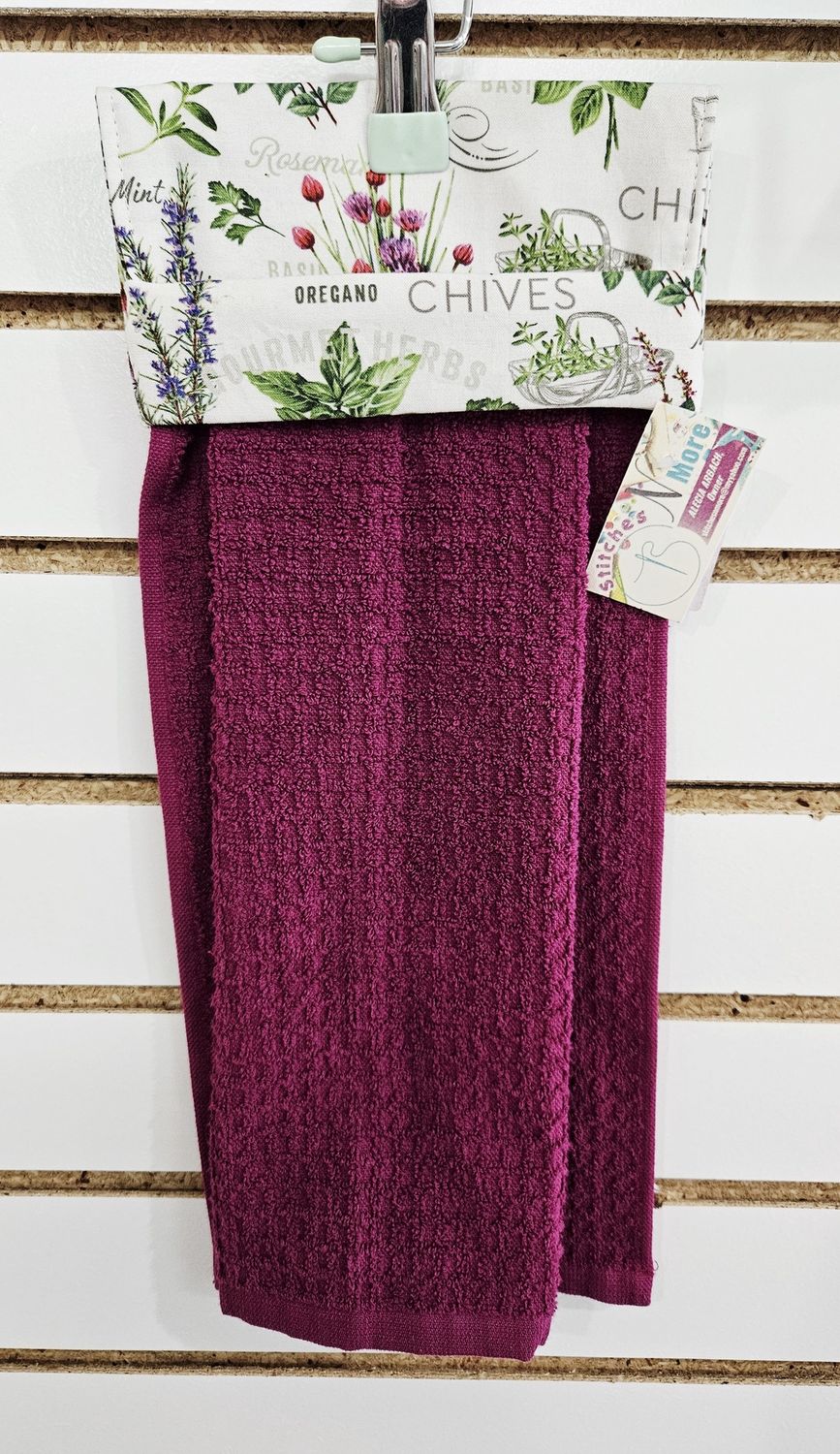 Herbs w/mulberry towel