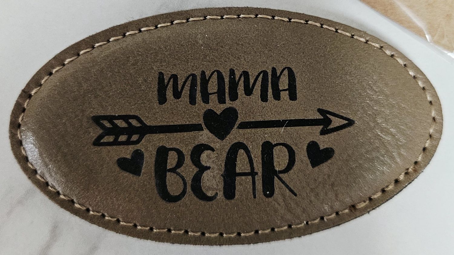 mama bear leather engraved magnet