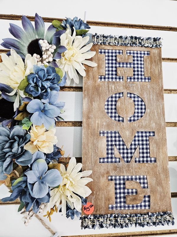 Home Floral Door Hanger