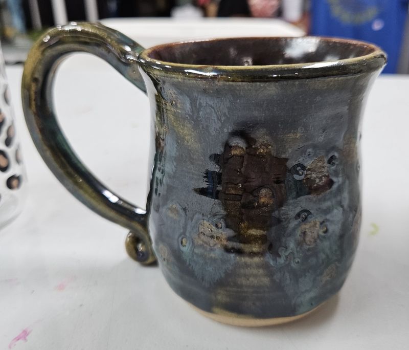 Oil Slick Ceramic Mug