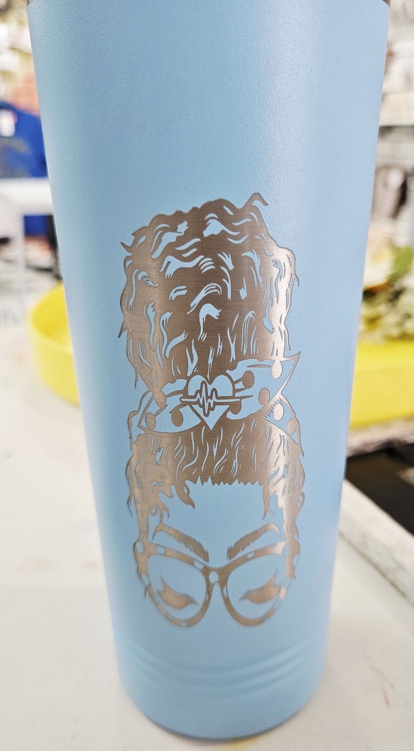 Nurse Light Blue Skinny Tumbler