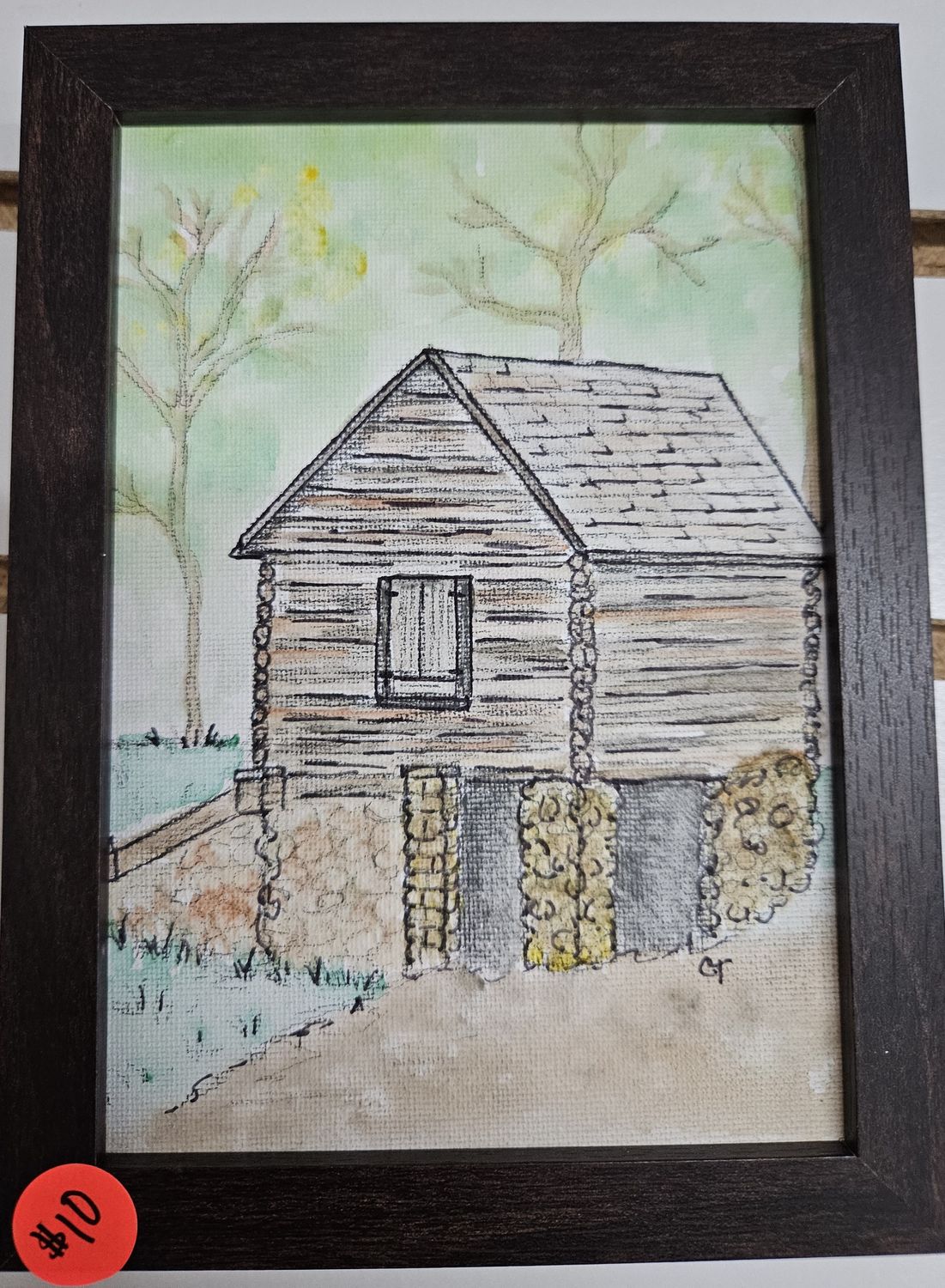 Log Cabin Drawing