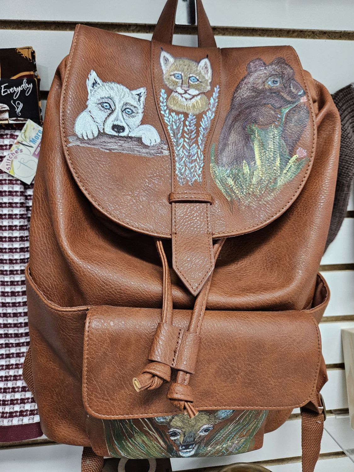 Handpainted Animal Backpack