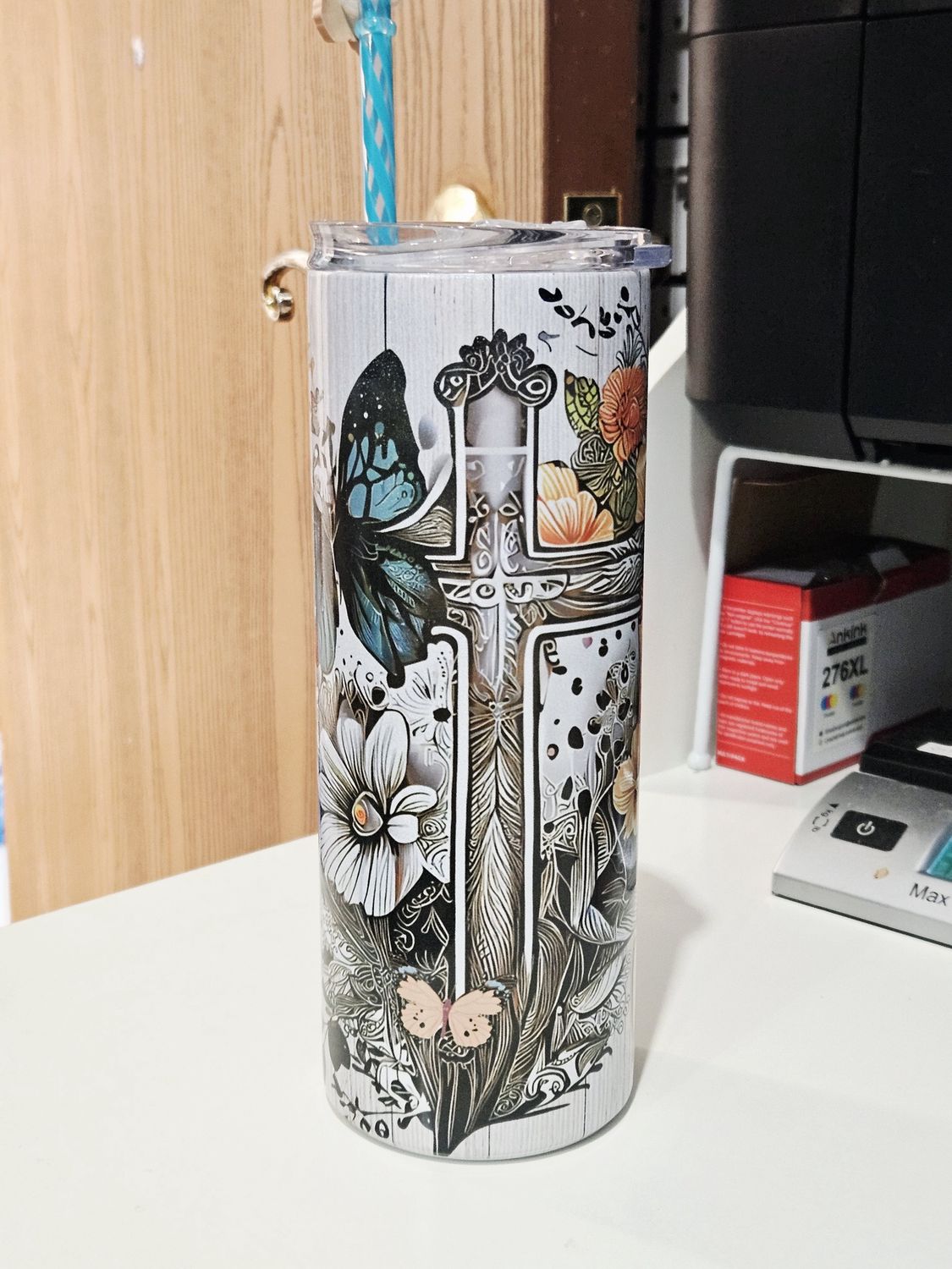 John 8:36 Skinny Tumbler