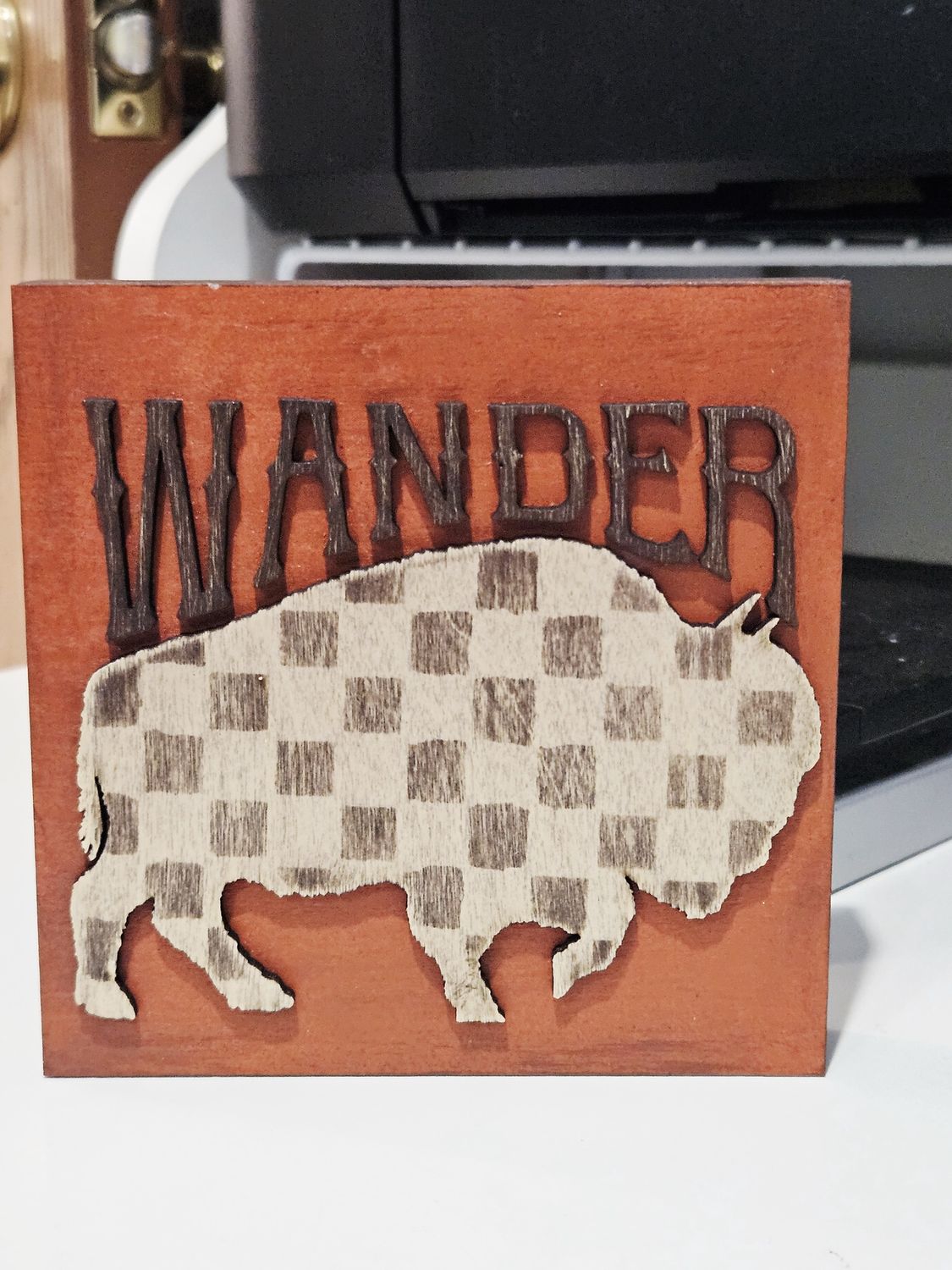 Wander Check Buffalo Sign