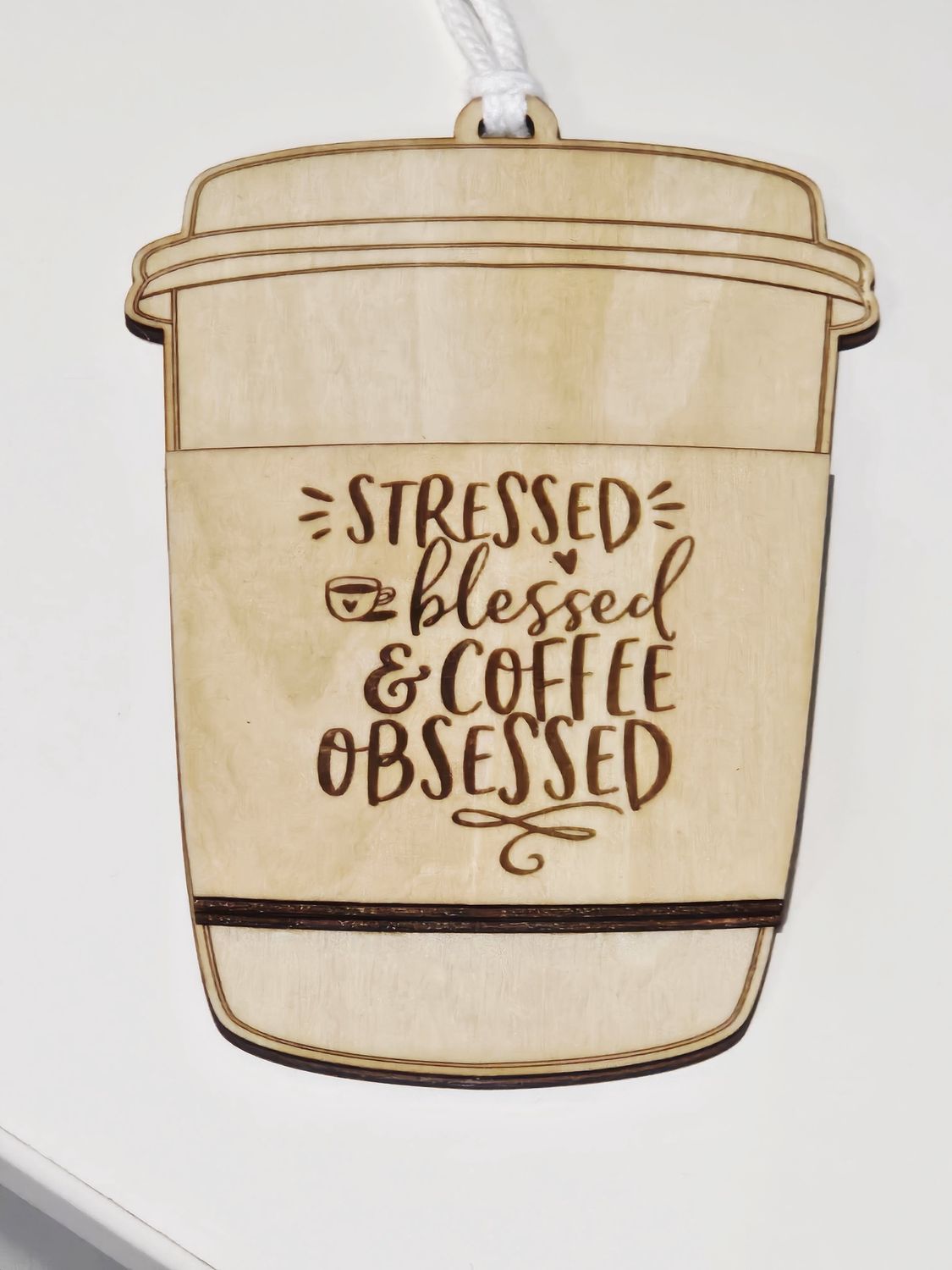 Stressed blessed gift card holder