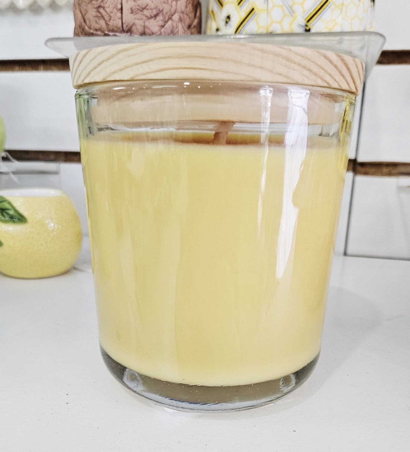Bright Citrus Soy Candle Burn House