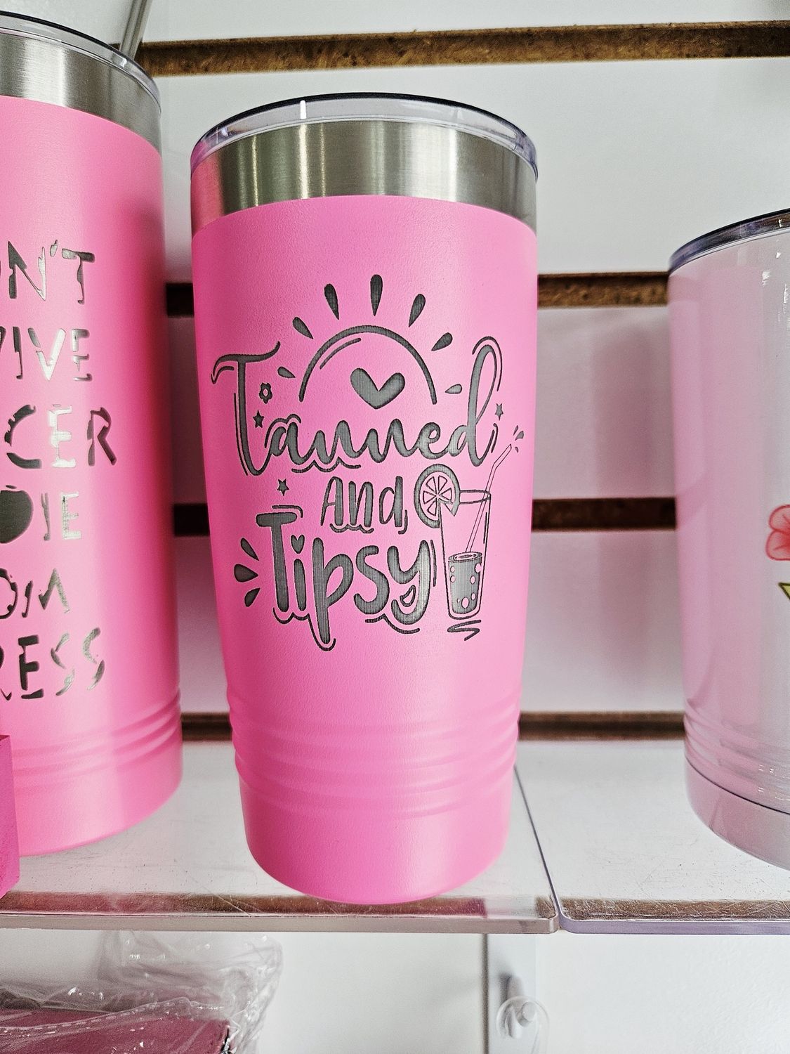 Tanned and Tipsy Tumbler